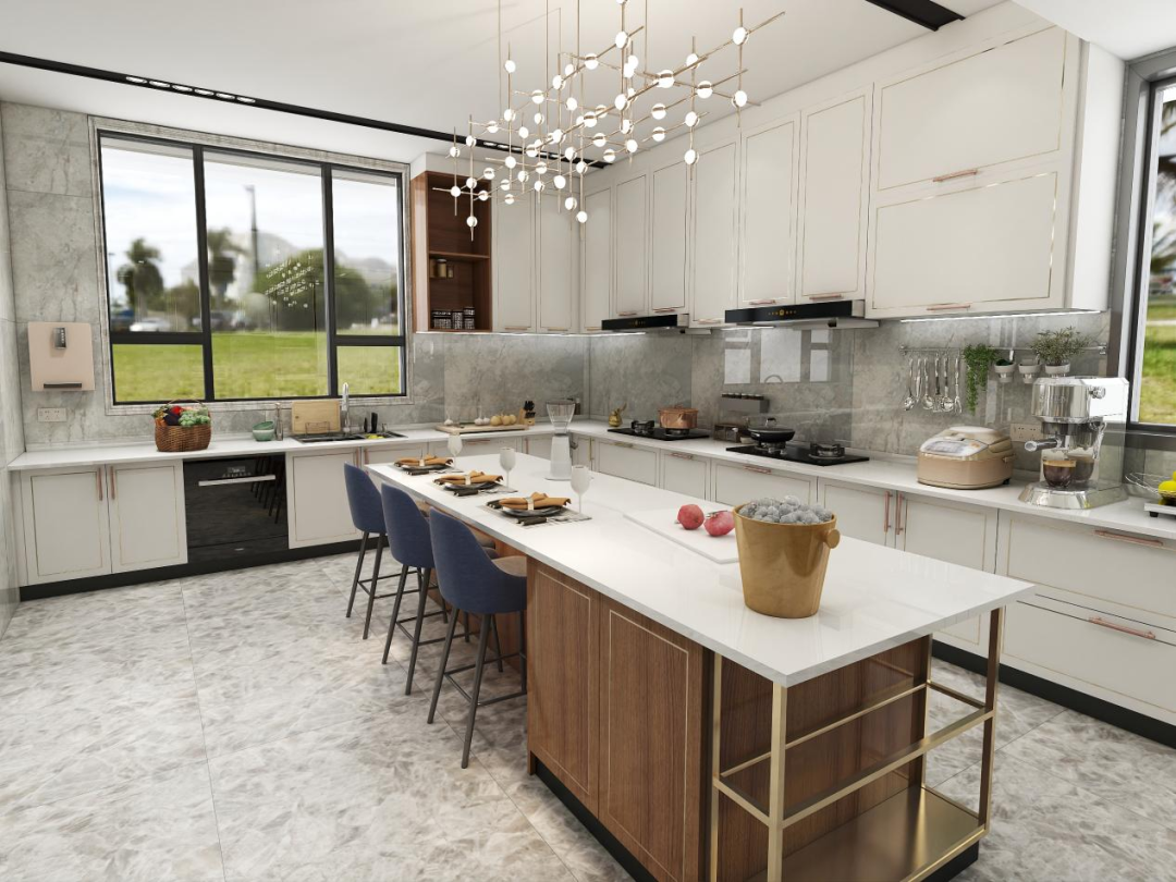 White Kitchen Cabinet with Brass Handle White Kitchen Cabinet with Brass Handle