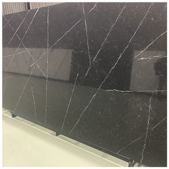 Svart Marquina kvartsplate