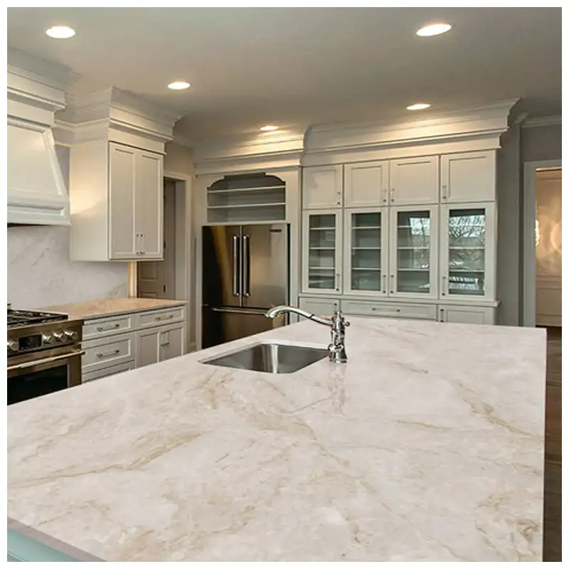 Quartzite Kitchen Island Vs Quartz Countertops for Overseas Projects Quartzite Kitchen Island Vs Quartz Countertops for Overseas Projects